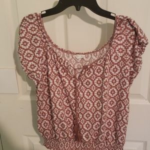 Short sleeve crop top